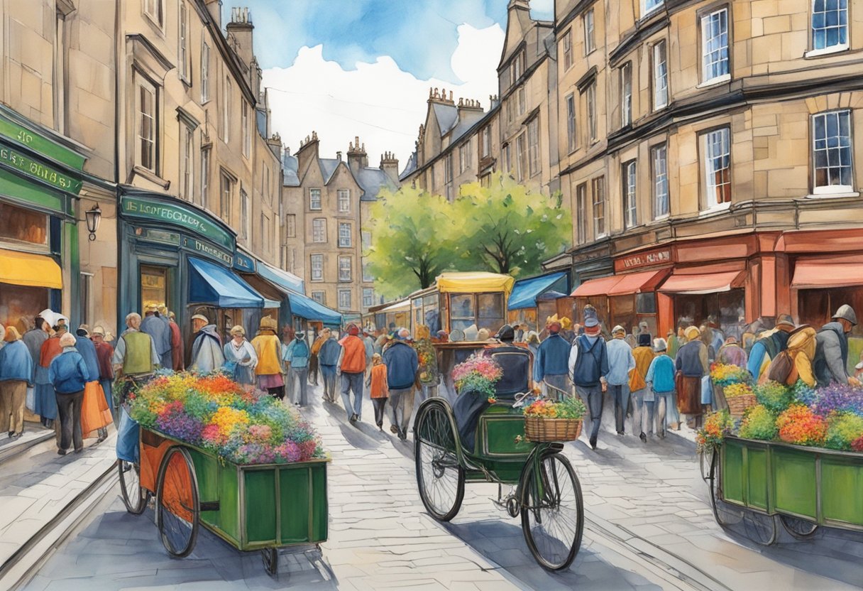 The bustling streets of Edinburgh are alive with the energy of the international festival, as performers and artists from around the world showcase their talents in a vibrant and diverse atmosphere